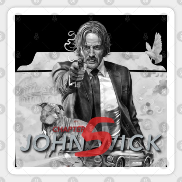 JOHN WICK chapter 5 Magnet by TrendsCollection